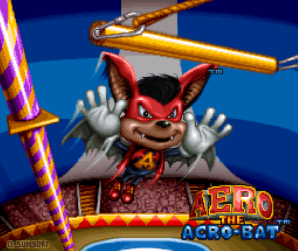 Aero the Acro-bat Title Screen